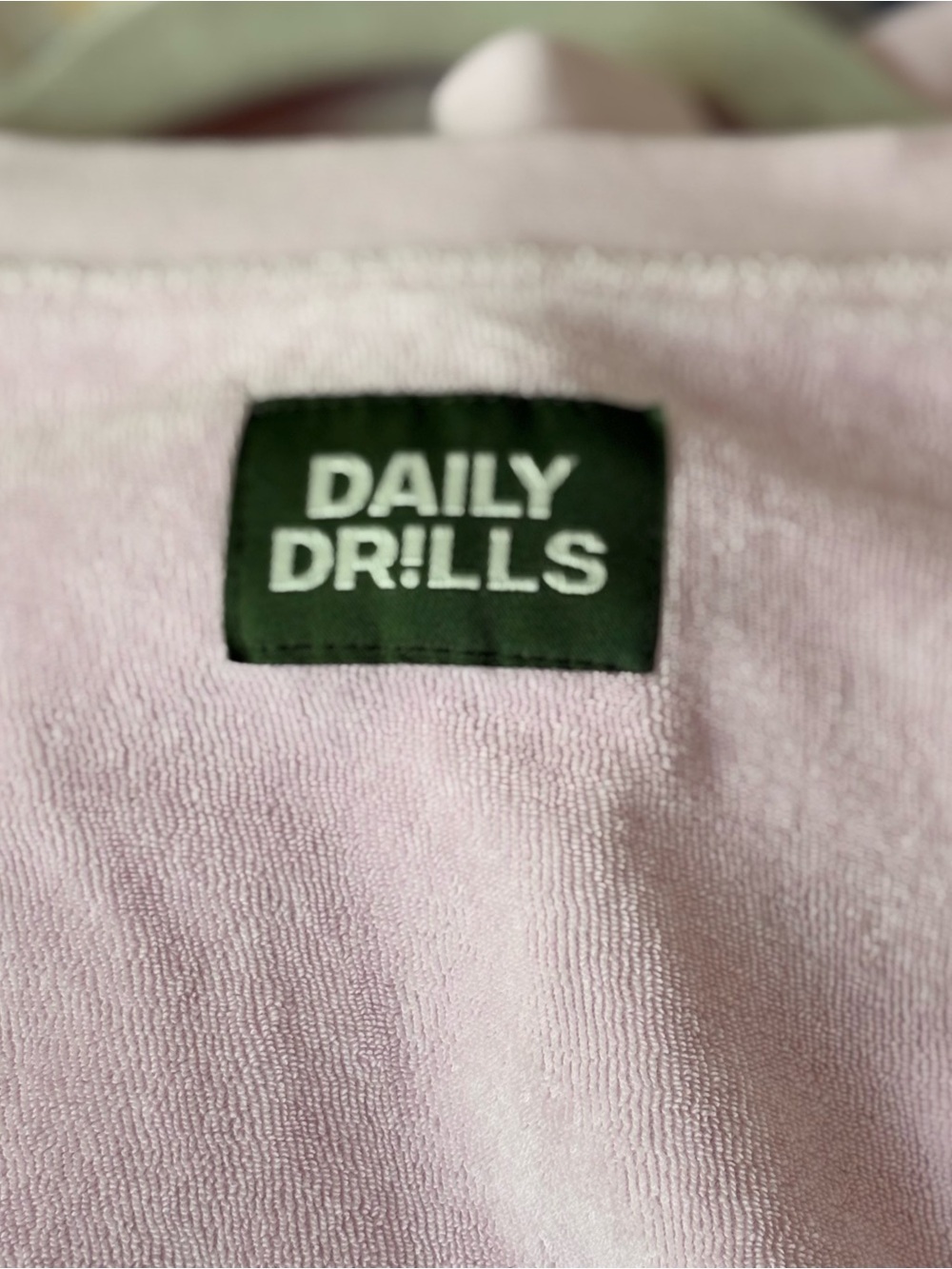 Daily Drills Terry Oversized Crew Sweatshirt - Pink size M/L - Picture 5 of 6